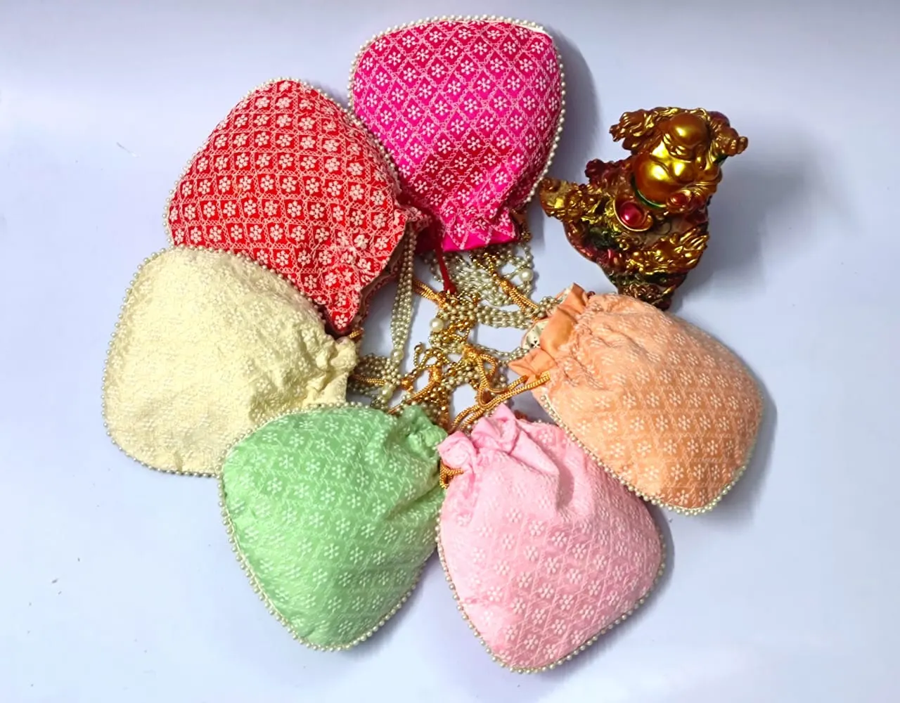 Lucknowi Embroidery Matka Potlis