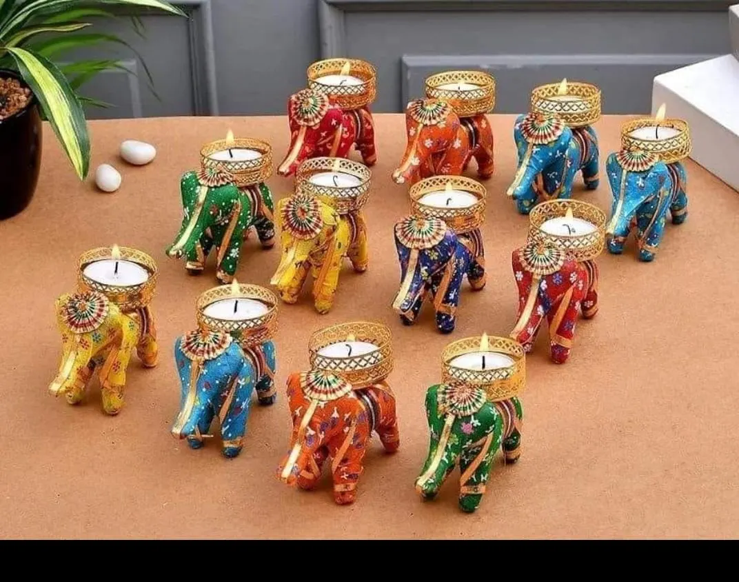 Elephant T light Candels