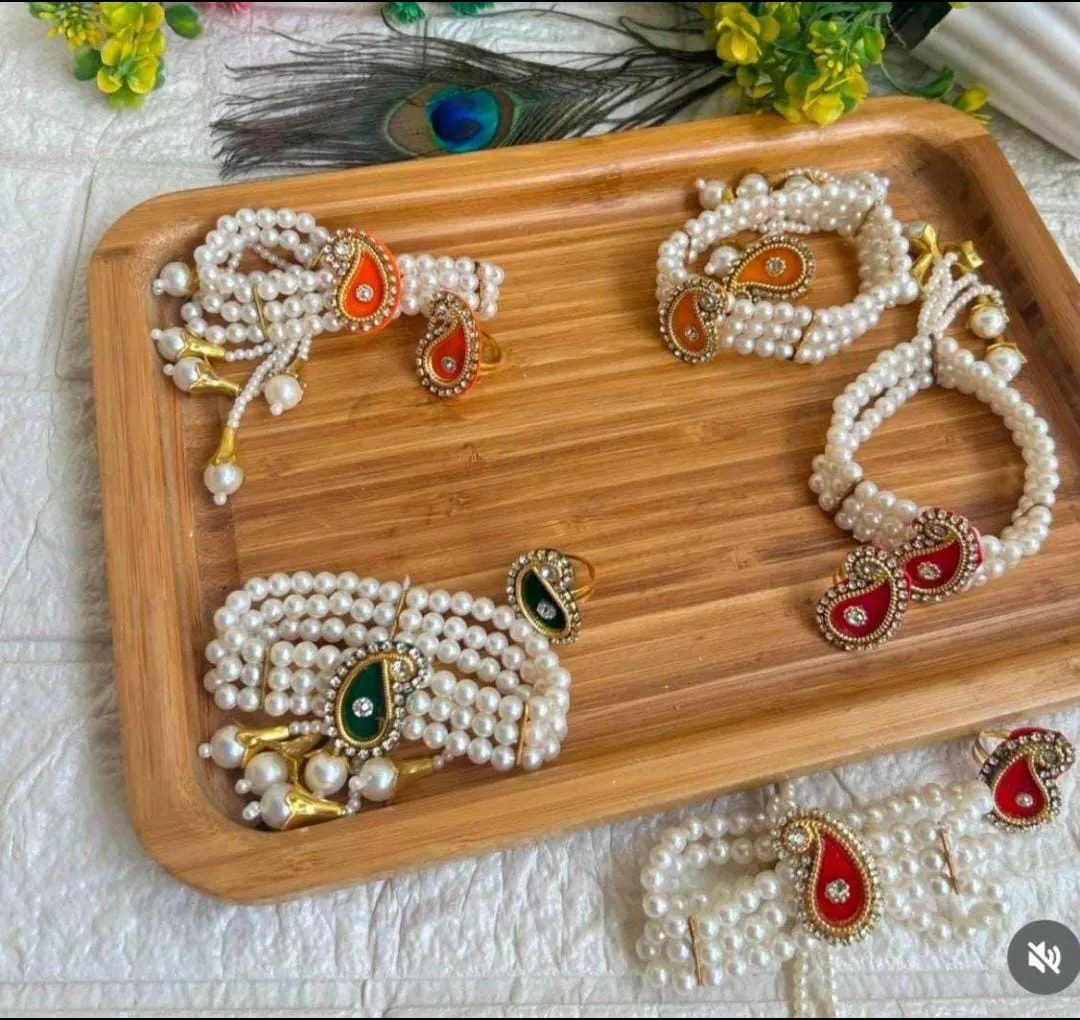 Pearl Bracelet & Ring Combo