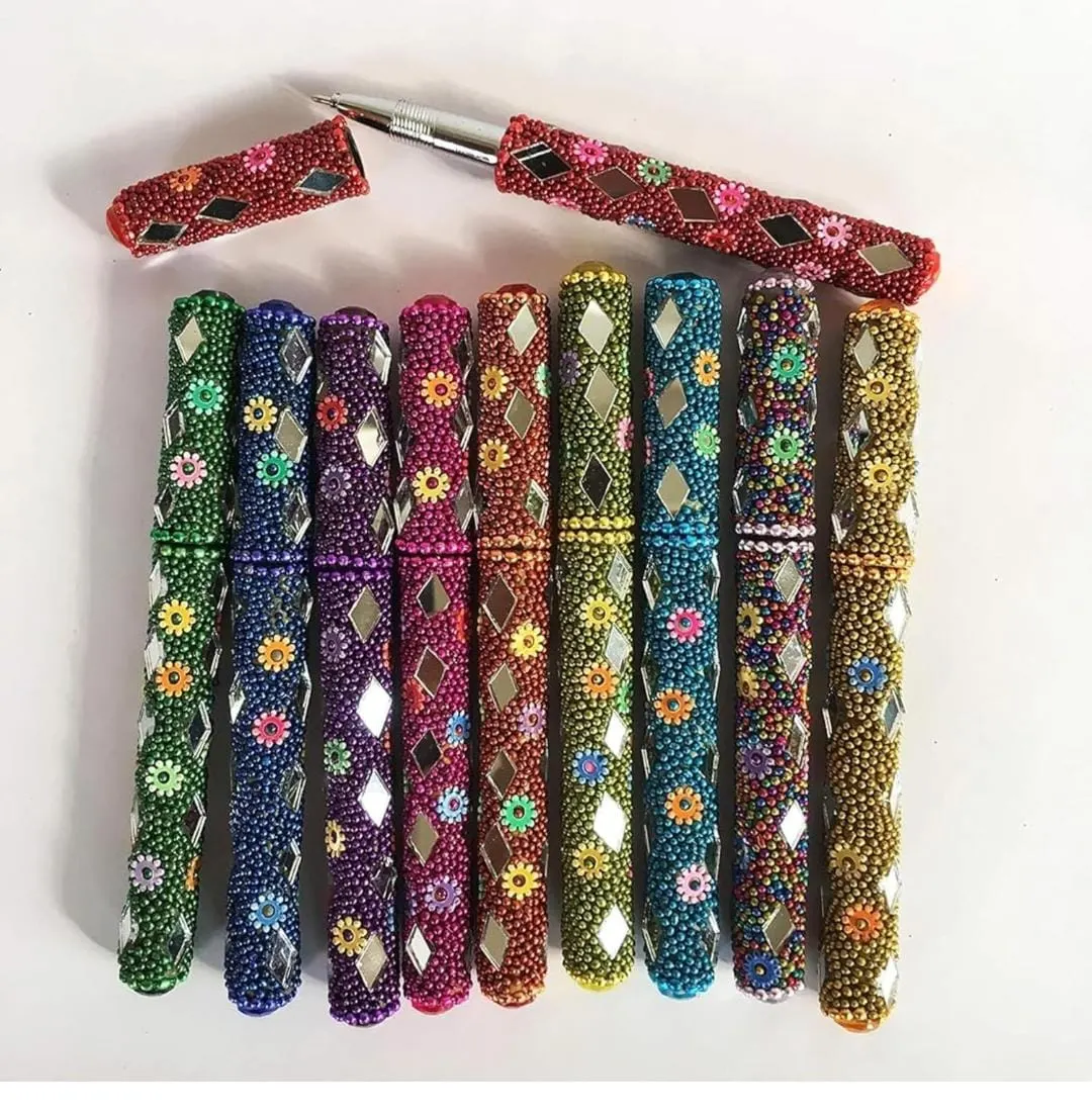 Rajasthani Lac (Mirror Work) Ball Pen