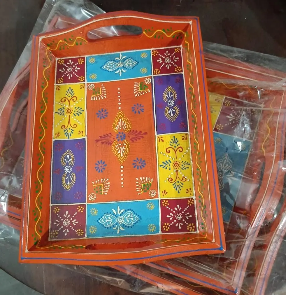 Decorative Hand Crafted Tray Set :