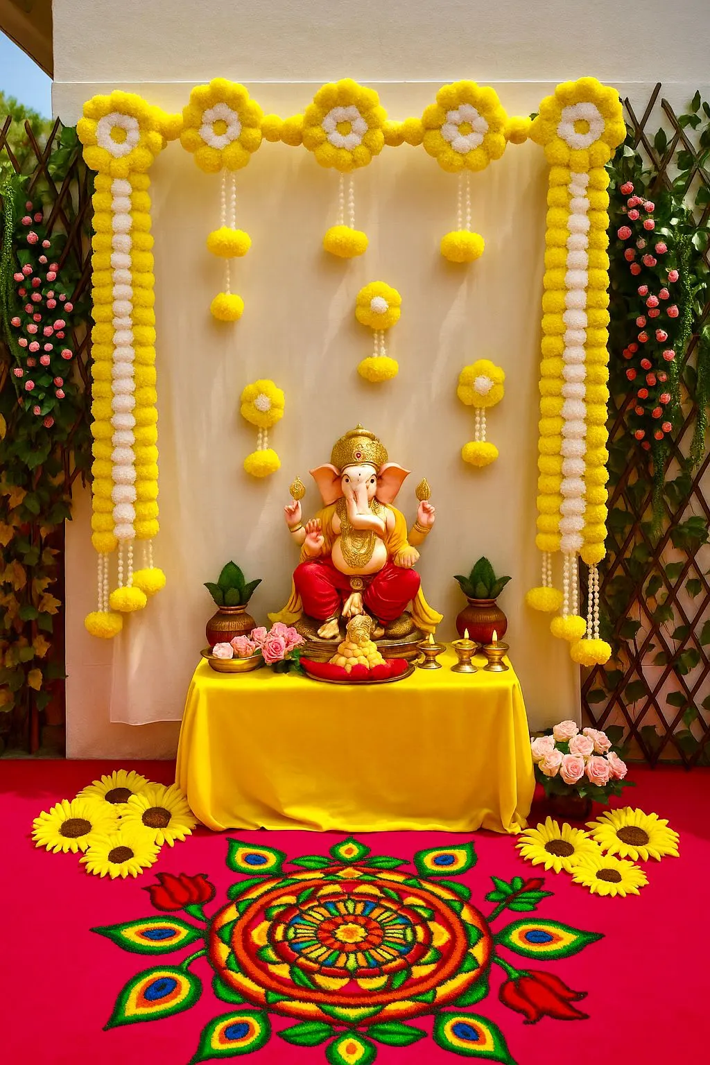 Mariegold ring backdrop