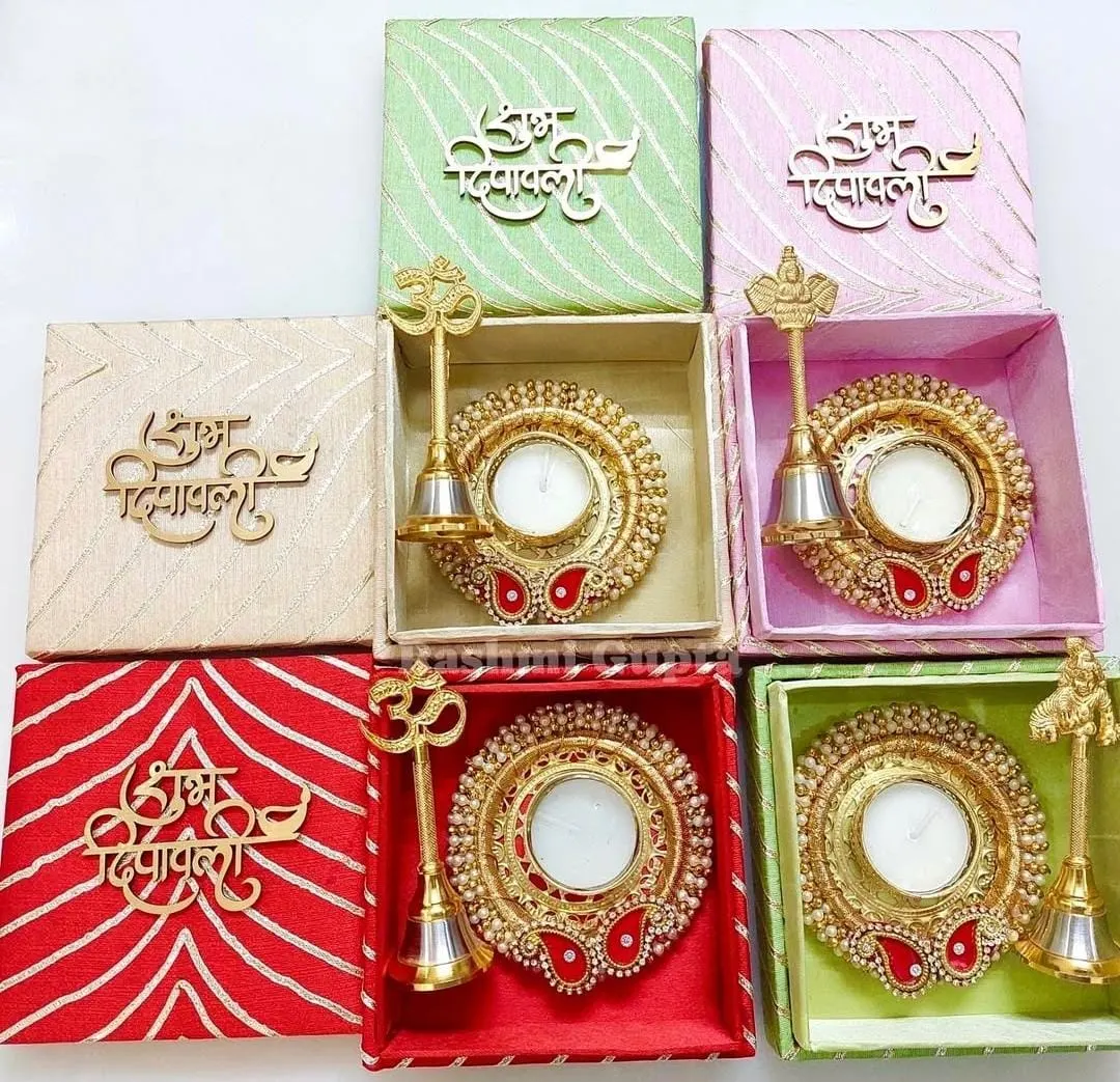 Gift Set : Pooja Bell & T Light