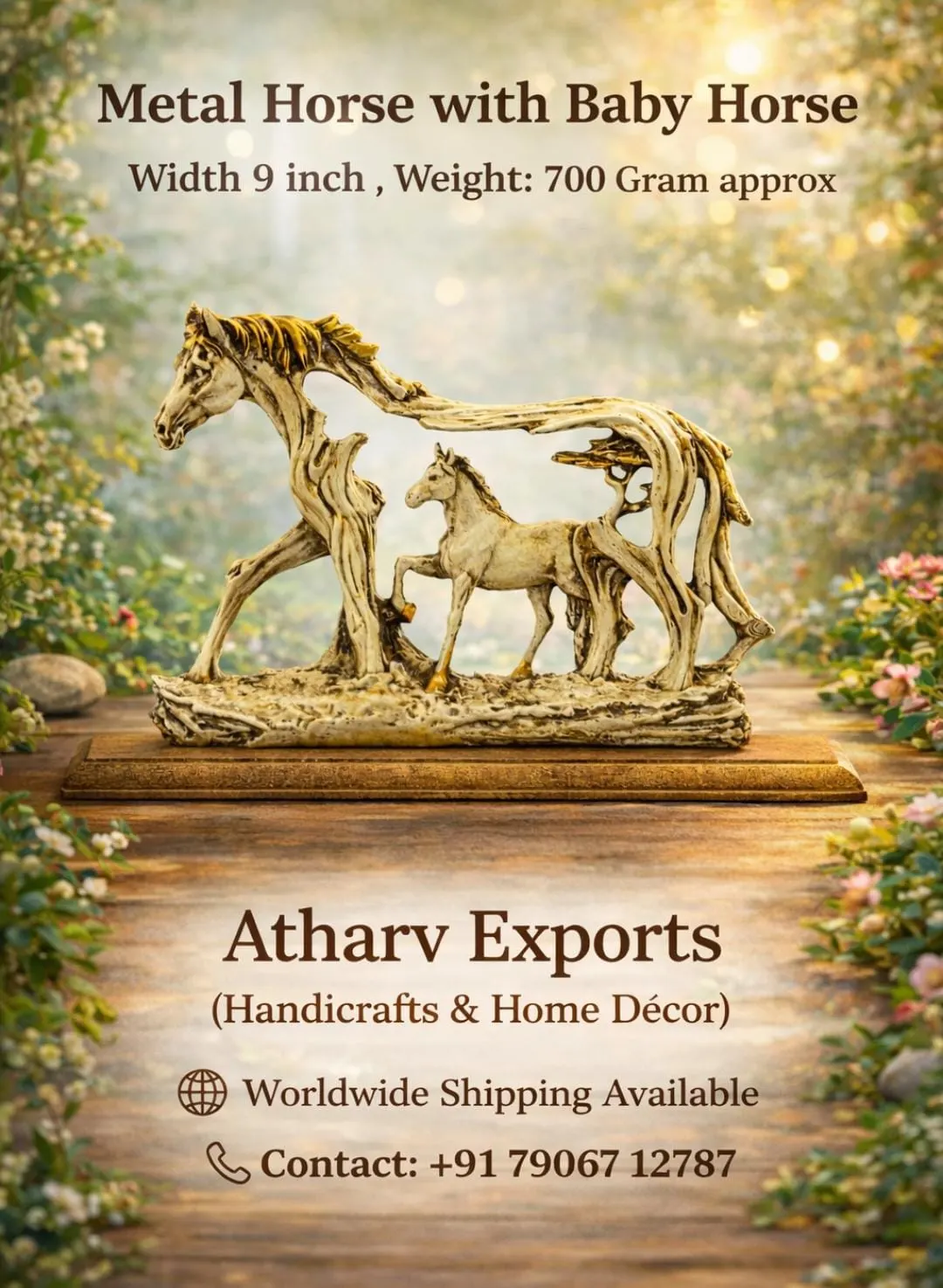 Metal Elephant Bowl