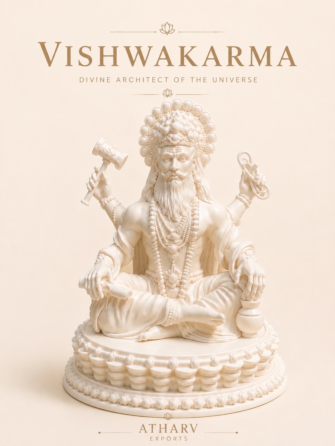 3D Printed Lord Vishwakarma — Standard Edition